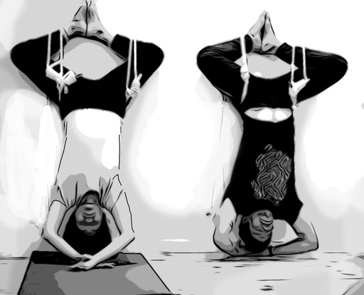 ABHYASA: sirsasana-sarvangasana, adaptations & variations.